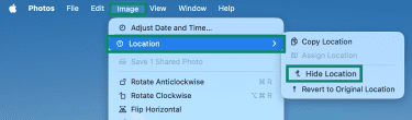 Hiding image location on Mac.