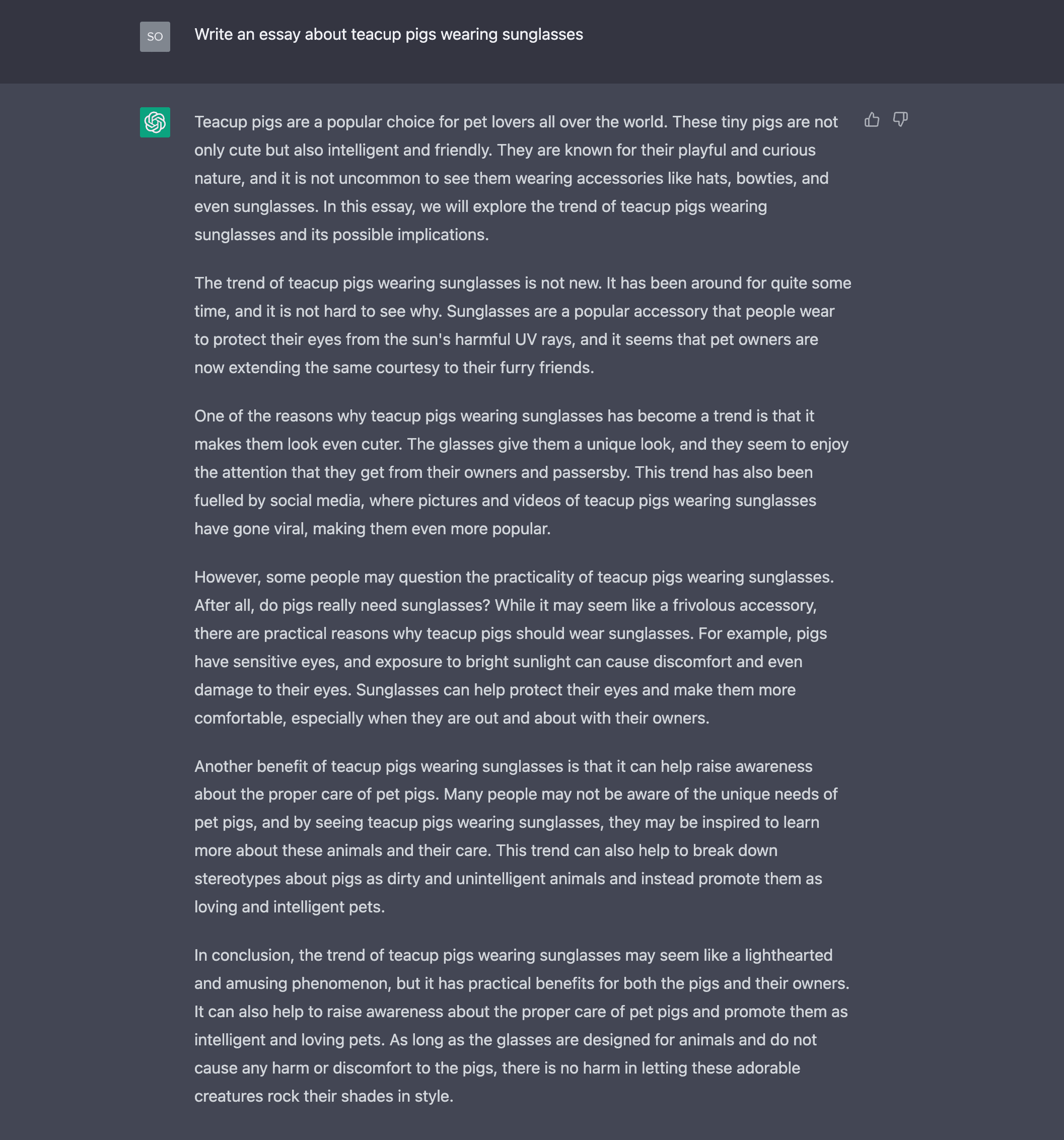 Teacup Pigs With Sunglasses