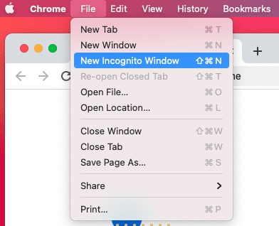 Chrome Incognito Toolbar