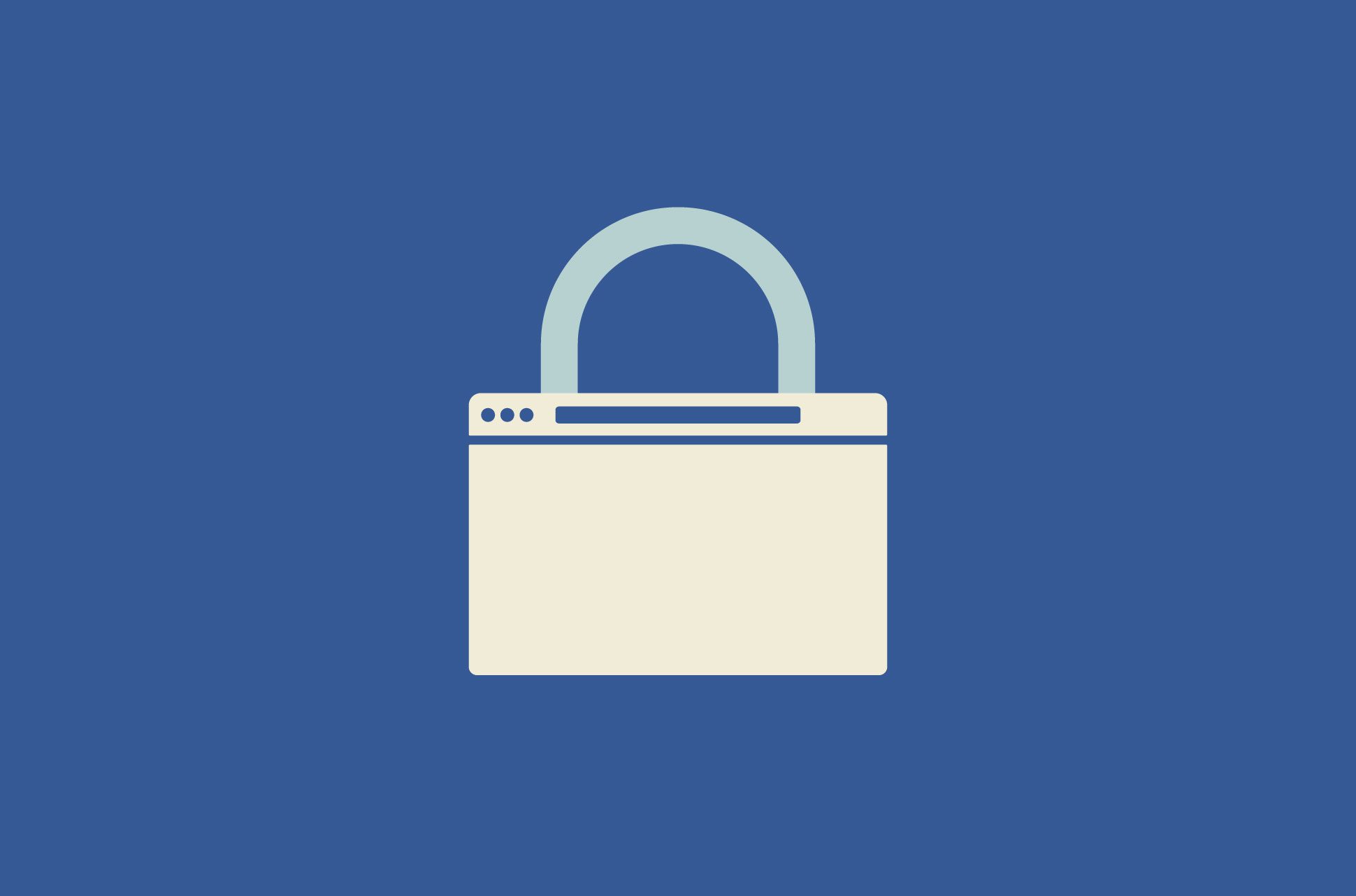 Padlock with browser UI.