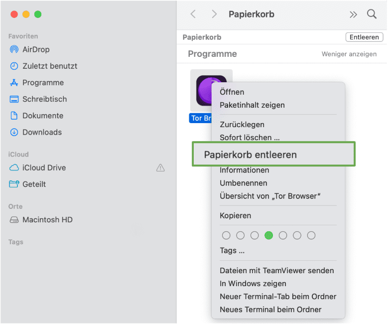Right-click menu showing.