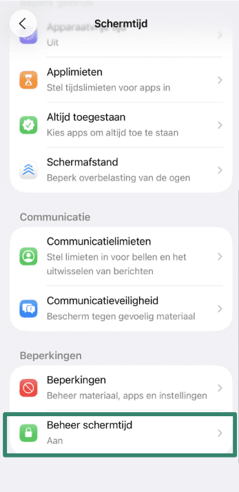iPhone Settings screen with “Family” option highlighted under Apple ID.