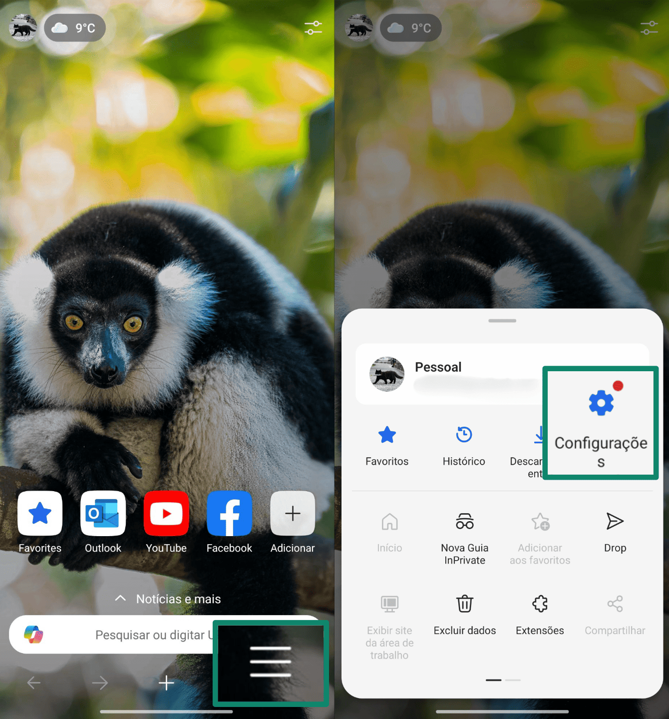 Open Edge And Tap The Menu Icon Pt 1