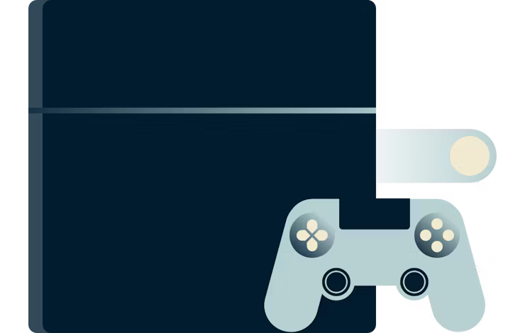 PlayStation kumandası.