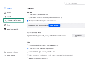 Clear Mozilla Firefox Cache 2
