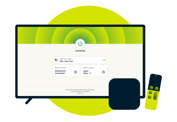 Sign in to ExpressVPN Log in to your Apple TV VPN app with your ExpressVPN credentials. Connect to a server in your desired location and get stra...